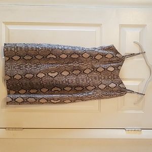 Tov Holy G Luxury Faux Snakeskin Dress